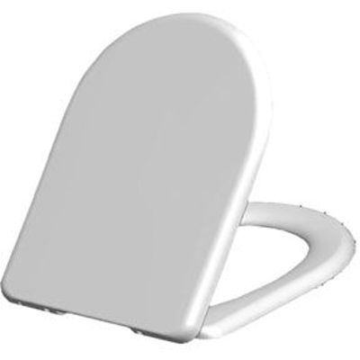 Picture of KORONA SOFT CLOSE TOP FIX METAL HINGE D SHAPE TOILET SEAT 1.9kg
