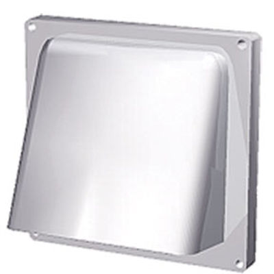 Picture of 6in  WHITE PLASTIC WALL CAP