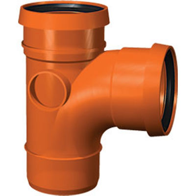 Picture of 110mm UNDERGROUND DOUBLE SOCKET 90 TEE