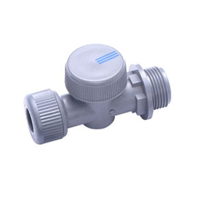 Picture of 15mm x 3/4in GREY PUSHFIT APPLIANCE VALVE RED/BLUE