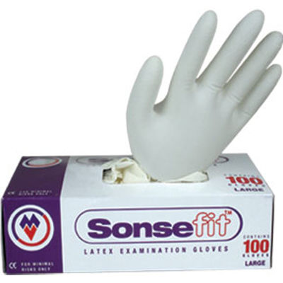 Picture of LATEX GLOVES LARGE BOX 100
