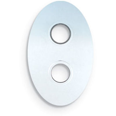 Picture of OVAL CHROME COVER PLATE TWO HOLE