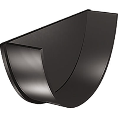 Picture of 112mm Half Round Gutter Stop End Internal Black