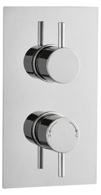 Picture of ROUND CONCEALED DUAL THERMOSTATIC SHOWER MIXER SINGLE OUTLET