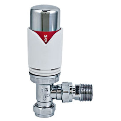 Picture of DELUXE ANGLE RADIATOR VALVE 15mm (THERMO)