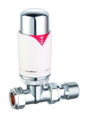 Picture of DELUXE STRAIGHT RADIATOR VALVE 15mm (THERMO)