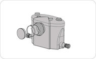 Picture of FP400 BETA MACERATOR FOR WC AND BATHROOM - TOP OUTLET