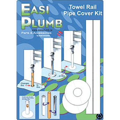 Picture of Towel Rail Pipe Cover Kit White