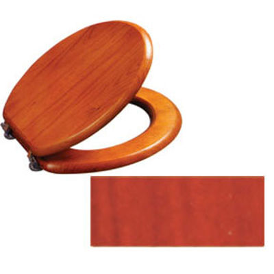 Picture of TOILET SEAT WOOD MAHOGANY