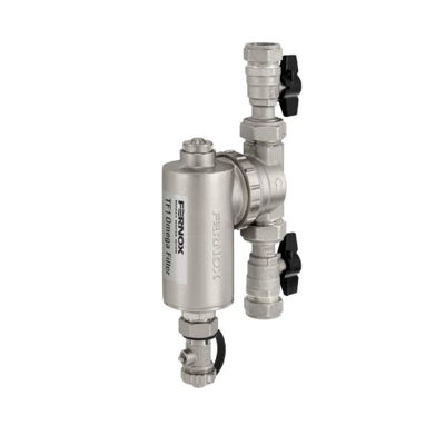 Picture of FERNOX OMEGA FILTER 22mm WITH VALVES