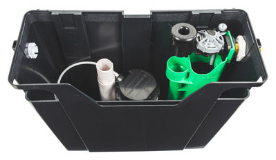 Picture of FLUIDMASTER CONCEALED COMPACT CISTERN WITH AIRGAP COMPLIANT DUAL FLUSH, SIDE ENTRY,  BRASS SHANK WATER SAVING FILL VALVE, BUTTON INCLUDED