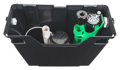 Picture of FLUIDMASTER CONCEALED COMPACT CISTERN WITH AIRGAP COMPLIANT DUAL FLUSH, SIDE ENTRY,  PLASTIC SHANK WATER SAVING FILL VALVE, BUTTON INCLUDED