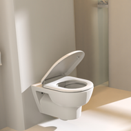 Picture of KORONA SOFT CLOSE TOP FIX METAL HINGE D SHAPE TOILET SEAT 1.9kg