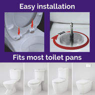 Picture of KORONA SOFT CLOSE TOP FIX METAL HINGE TOILET SEAT 2.5kg