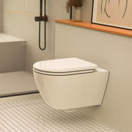 Picture of KORONA SOFT CLOSE TOP FIX METAL HINGE D SHAPE TOILET SEAT 2.5kg