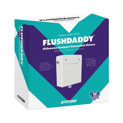 Picture of FLUSHDADDY CONCEALED CISTERN 350L DUAL FLUSH 3/6L S/E