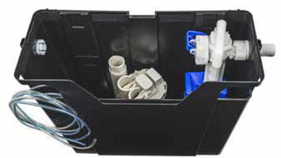Picture of FLUIDMASTER CONCEALED COMPACT PNEUMATIC CISTERN WITH AIRGAP COMPLIANT DUAL FLUSH, SIDE ENTRY,  PLASTIC SHANK FILL VALVE