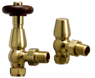 Picture of Chelsea Angled Thermostatic valve Brushed Brass 690022