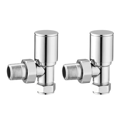 Picture of Round Pattern Valve Angled Chrome 690025