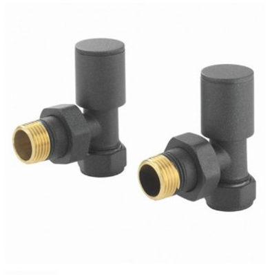 Picture of Round Pattern Valve Angled RAL7012 Anthracite 690031