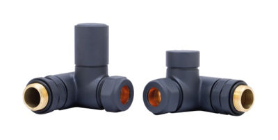 Picture of Corner EE Dual Fuel corner valves for elements Anthracite 690189