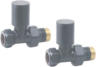Picture of Round Pattern Valve Straight Anthracite RAL7012 690207