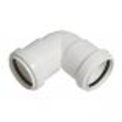 Picture of 32mm WHITE PP 90* BEND