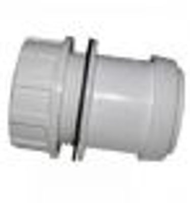 Picture of 40mm WHITE PP TANK CONNECTOR