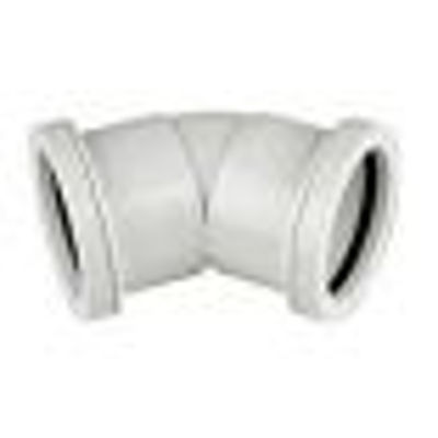 Picture of 40mm WHITE PP 135* BEND