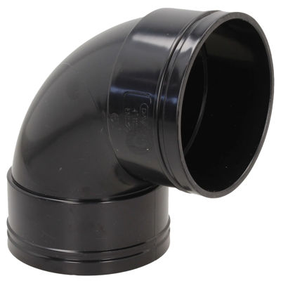 Picture of 110mm SOLVENT SOIL 92 D/S BEND BLACK