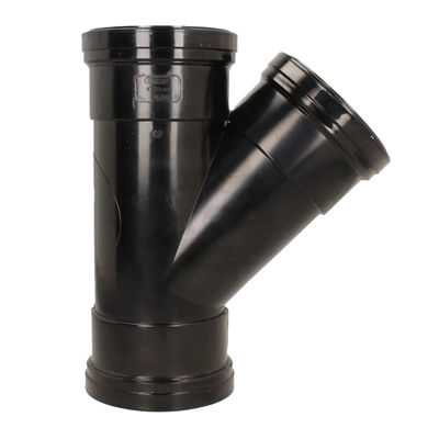 Picture of 110mm SOLVENT SOIL 135 T/S BRANCH BLACK