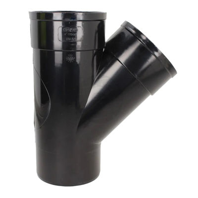 Picture of 110mm SOLVENT SOIL 135 D/S BRANCH BLACK