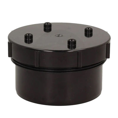 Picture of 110mm SOLVENT SOIL ACCESS CAP BLACK