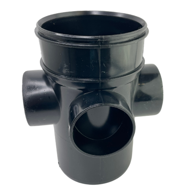 Picture of 110mm x 50mm  SOLVENT SOIL S/S BOSS PIPE BLACK