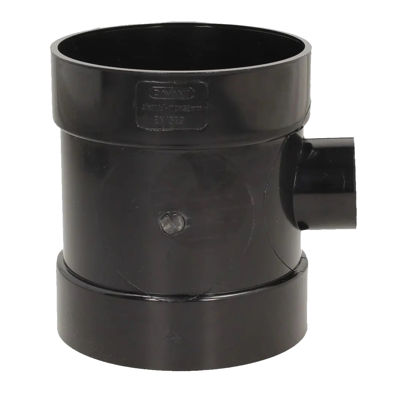 Picture of 110mm SOLVENT SOIL D/S 32mm BOSS PIPE BLACK