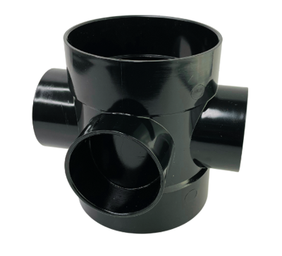 Picture of 110mm SOLVENT SOIL D/S SHORT BOSS PIPE BLACK