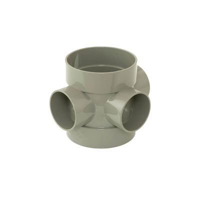 Picture of 110mm SOLVENT SOIL D/S SHORT BOSS PIPE OLIVE GREY