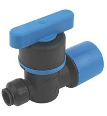 Picture of SPEEDFIT MDPE BLUE STOP TAP MDPE X COPPER X PEX 25X15MM - UGSTV2515