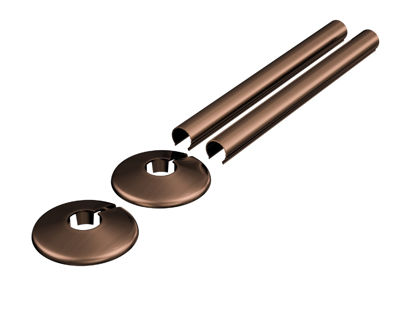 Picture of Retro Fit Sleeve set 200mm X 18mm Diameter Alloy Brushed Bronze