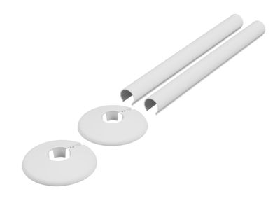 Picture of Retro Fit Sleeve set 200mm X 18mm Diameter Alloy White