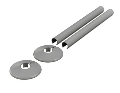 Picture of Retro Fit Sleeve set 200mm X 18mm Diameter plastic RAL7012
