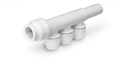 Picture of SPEEDFIT 3 PORT MANIFOLD WITH STEM 22x15mm - PEM582215BWP