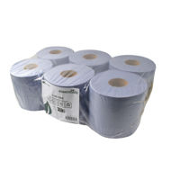 Picture of Blue Paper Roll - 2Ply 165mm x 395mm x 379 sheets (150m ) 6 Pack