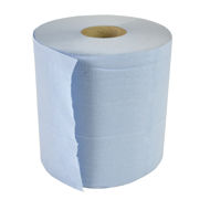 Picture of Blue Paper Roll - 2Ply 165mm x 395mm x 379 sheets (150m ) 6 Pack