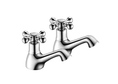 Picture of 1/2" CHROME BASIN TAPS CROSS HEAD (PR)