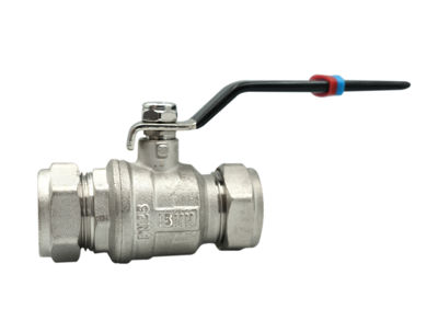 Picture of 15mm LEVER BALLVALVE RED/BLUE - Full Bore - WRAS