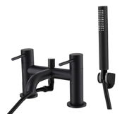 Picture of Cavazzo Black Matt Deck Mounted Bath Shower Mixer