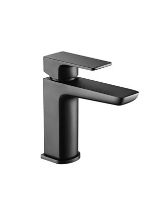Picture of Ledro Black Matt Mono Basin Mixer(Inc. Sprung Waste)