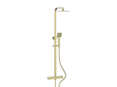 Picture of Vico Brushed Brass Thermostatic Shower Mixer System