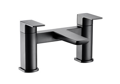 Picture of Ledro Black Matt Deck Mounted Bath Filler